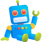 smarter toys logo robot posiciones sentado 2